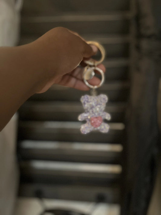 Best-Selling Blueberry Enamel Bear Keychain | High-Quality, Perfect Gift